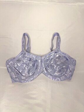 Wacoal Blue Lace Underwire Bra 85567 Size 36DD